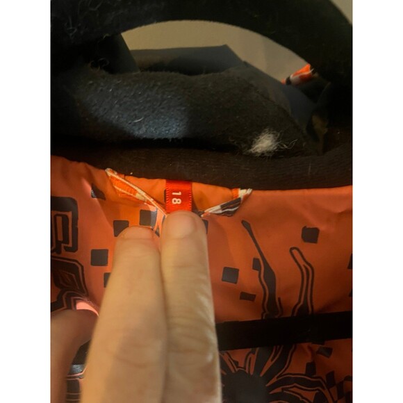 Spyder boys size 18 orange snowboarding jacket coat - Picture 2 of 5
